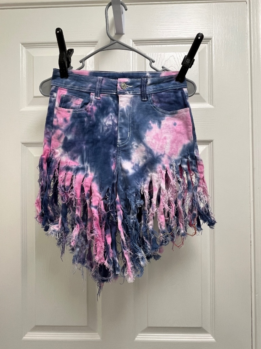 Juniors Blue & Pink K.I.M Shorts M